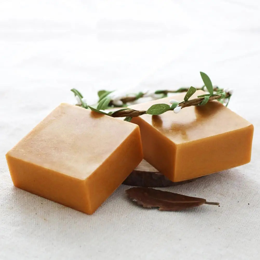 80G Natural Turmeric Soap Acne Dark Spots Removal Skin Whitening Soap Bleaching Handmade Body Face Brighten Soap Cleansing X5W6