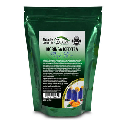 Iced Tea Moringa Mango Blues - the Perfect Nutritious Summery Treat 4Oz