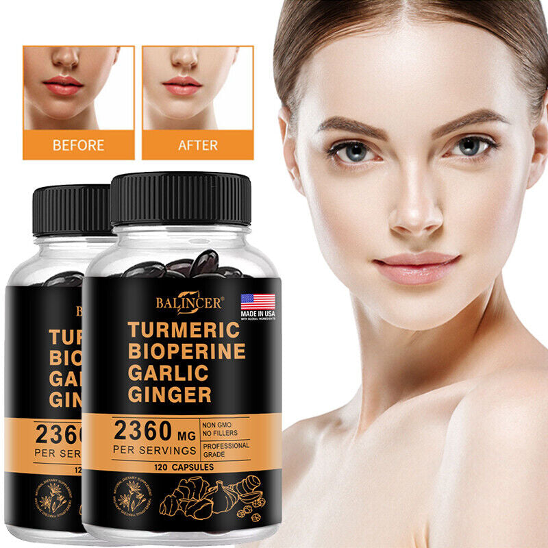 Turmeric Curcumin Highest Potency 95% 2360Mg with Bioperine Black Pepper Extract