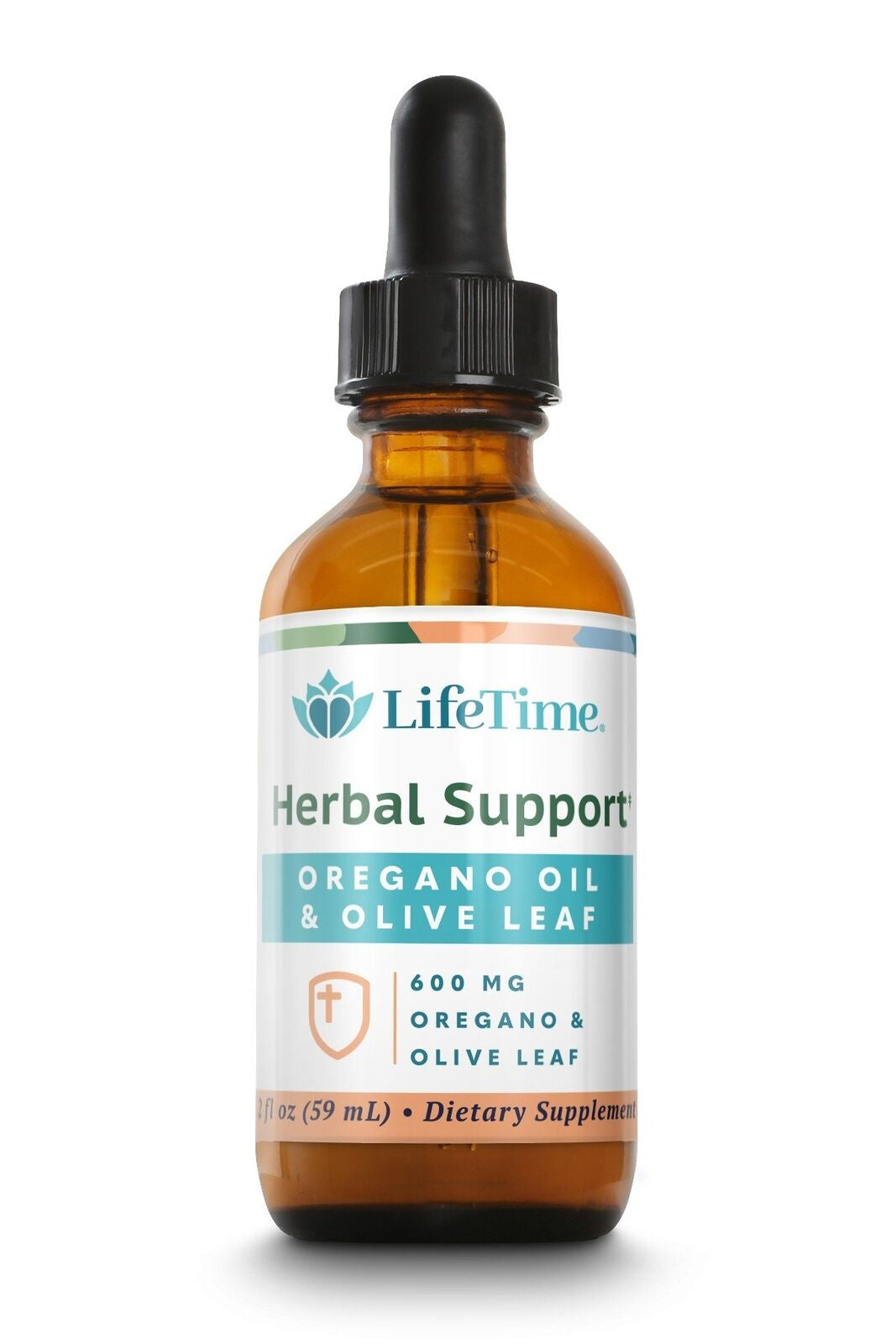 Lifetime Herbal Support Oregano Oil & Olive Leaf 2 Oz Liquid