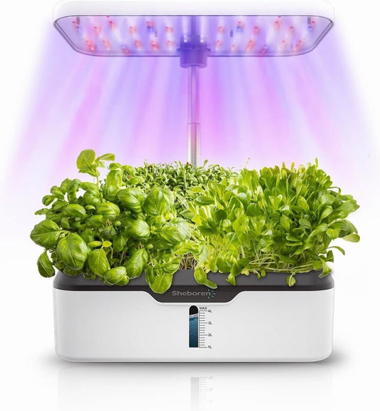 Hydroponics Growing System Indoor Garden Kit 12Pods Indoor Herb Garden New Hurr