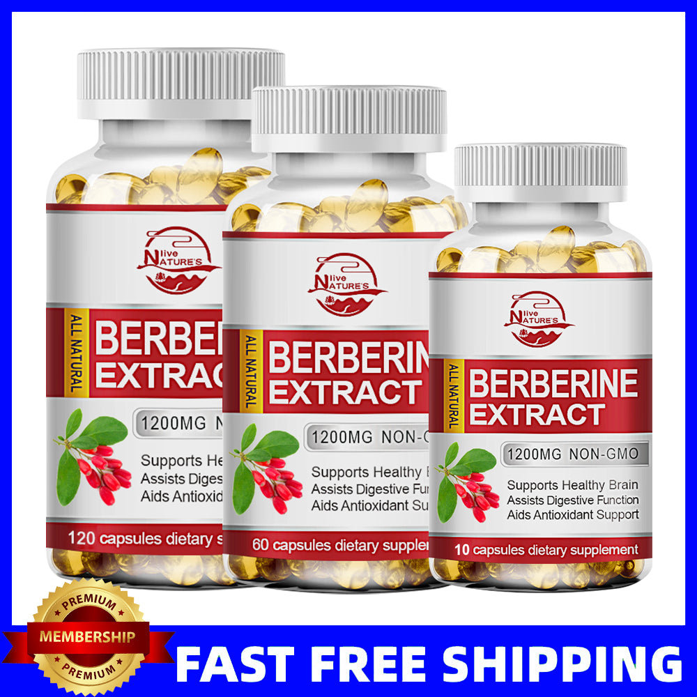 Premium Berberine HCL Extract 1200Mg, Healthy Cholesterol, Anti-Inflammat