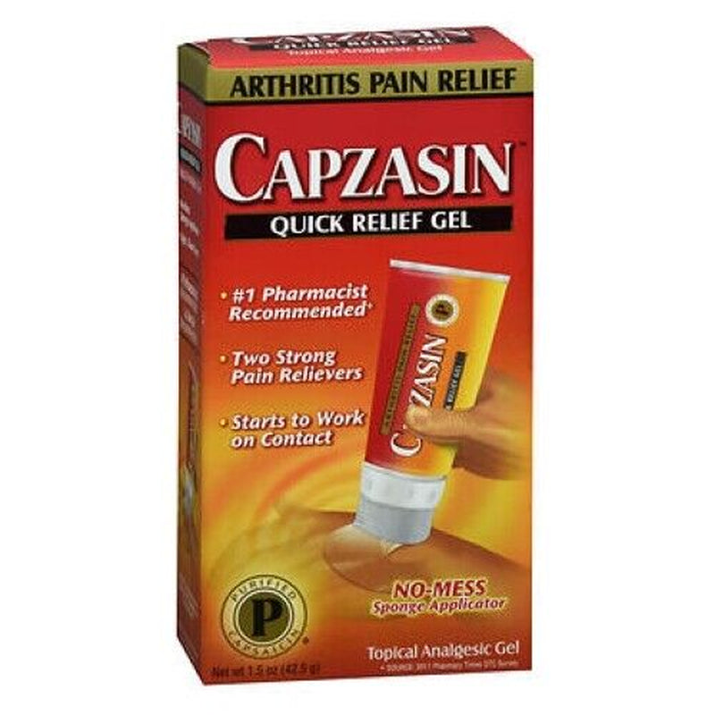 Capzasin Arthritis Quick Pain Relief Gel 1.5 Oz by Capzasin