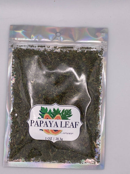 Papaya Whole Leaf Organic Carica Papaya Dry Herb Natural 28.3G 1 Oz Blood Detox