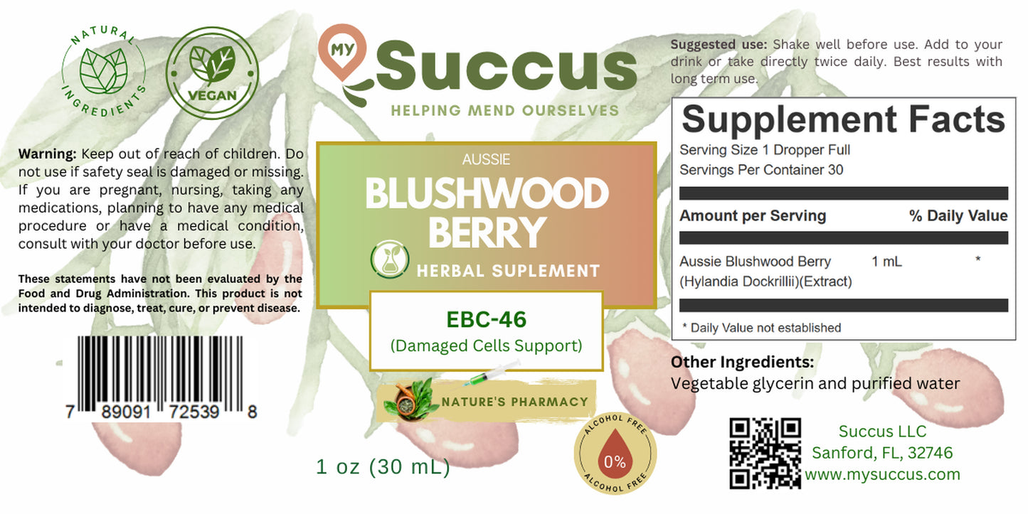 Aussie Blushwood Berry Tincture (EBC-46) - Alcohol Free