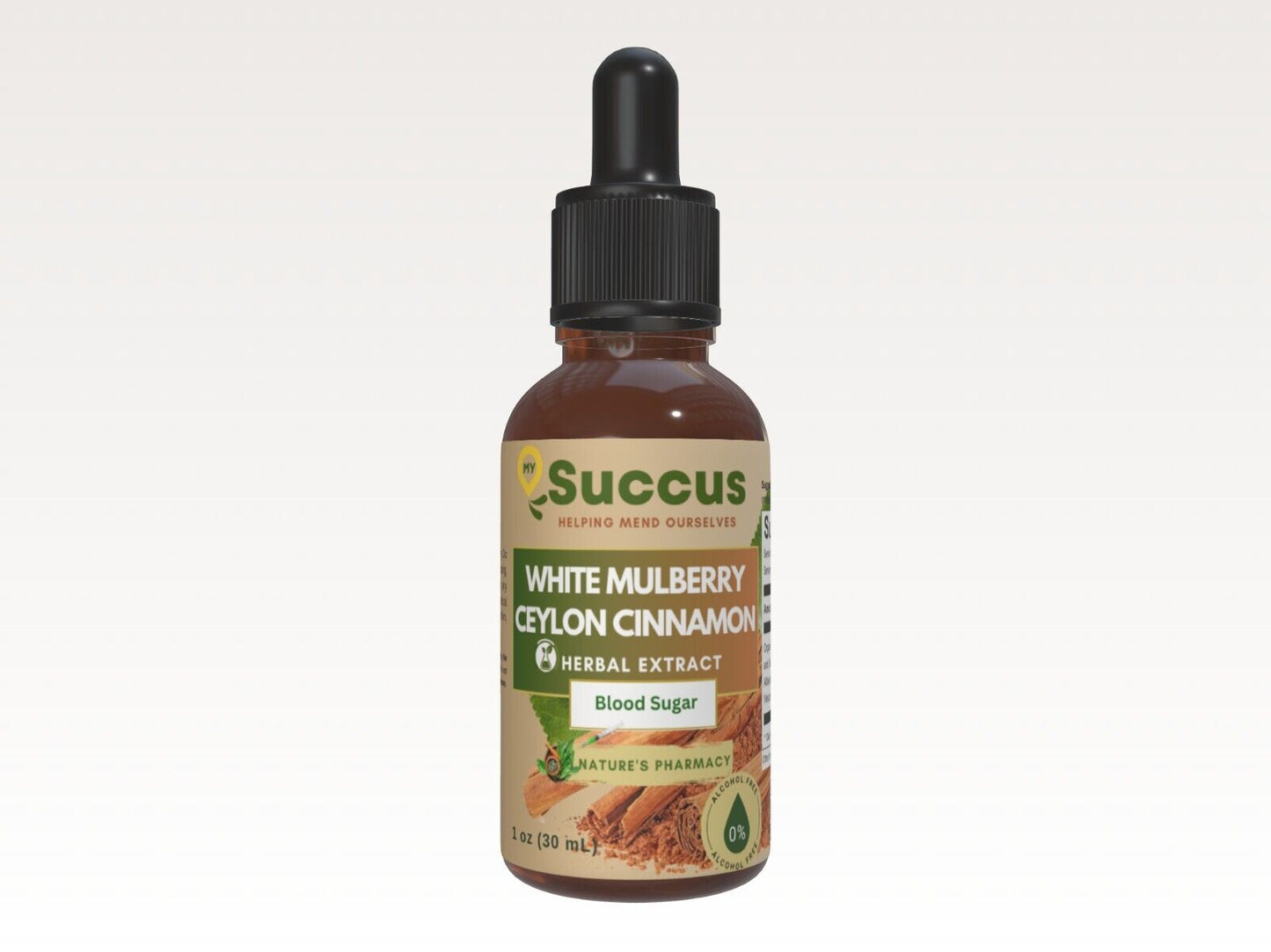 White Mulberry Leaf and Ceylon Cinnamon Tincture - (Blood Sugar) Alcohol Free