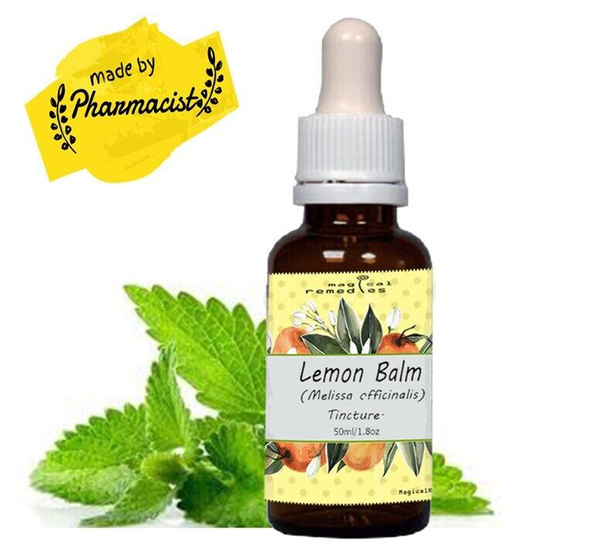 Lemon Balm (FRESH Organic Plant) Tincture, Melissa Officinalis