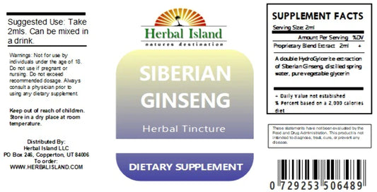 Siberian Ginseng Extract - Eleuthero Root - Alcohol Free