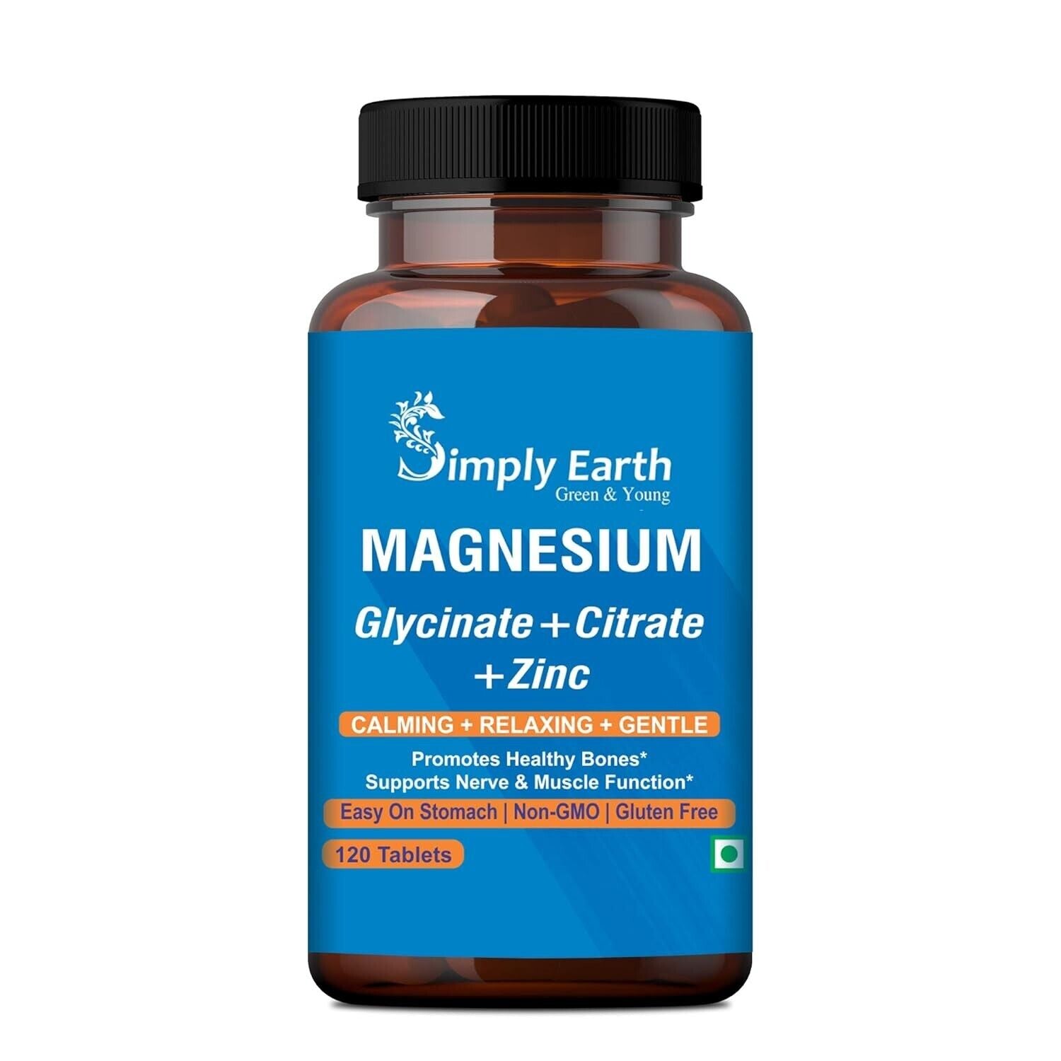 Magnesium Complex Supplements 120 Veg Tablets Healthy Bones; Supports Nerve