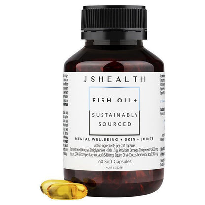 JSHEALTH Fish Oil + 60 Capsules