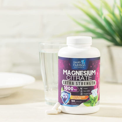 Magnesium Citrate Capsules 1000Mg per Serving - Highest Potency Capsules