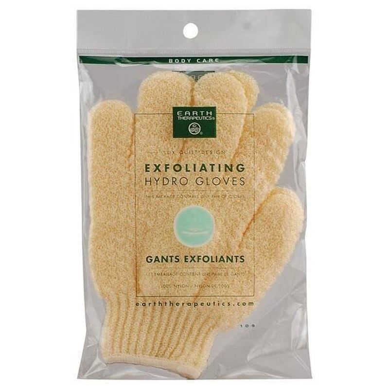 Earth Therapeutics Exfoliating Hydro Gloves-Natural 1 Pair Glove