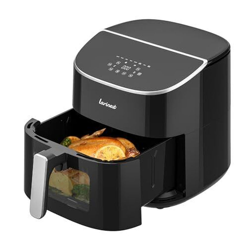 Air Fryer 8Qt plus Oilless 8-In-1 Family Size Airfryer,Easy Viewing Window And