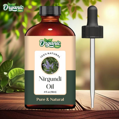 Organic Zing Nirgundi 100% Pure & Natural Carrier Oil - {118Ml/3.99 Fl Oz}