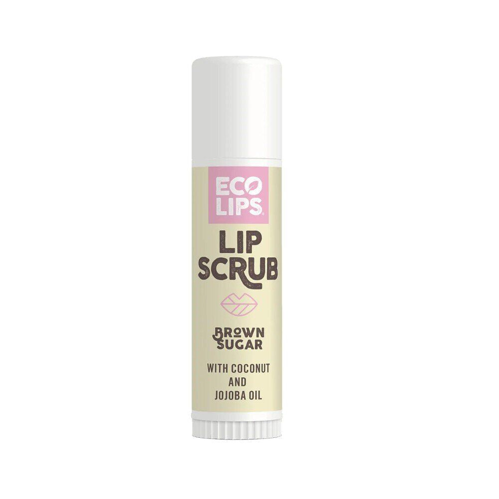 ECO LIPS Lip Scrub Stick Brown Sugar .15 Oz Tube