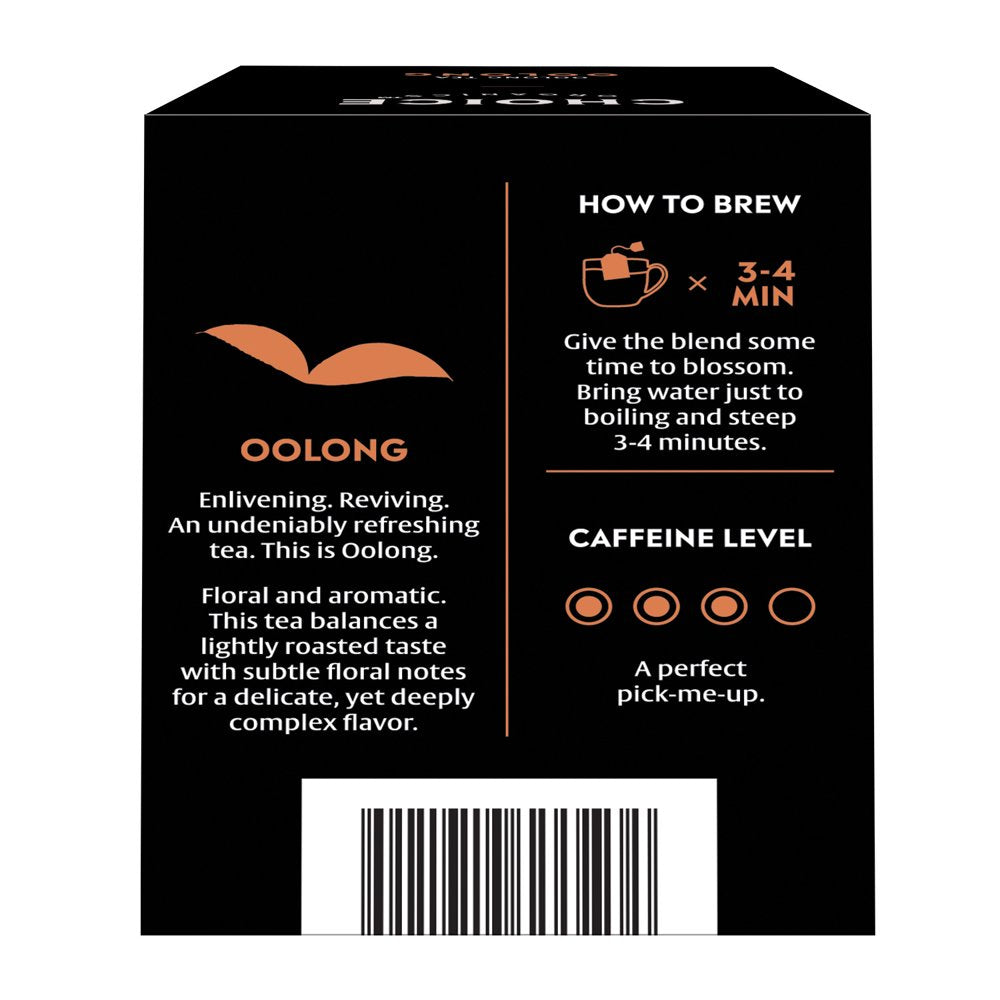 Oolong Tea, Contains Caffeine, Oolong Tea Bags, 16 Count