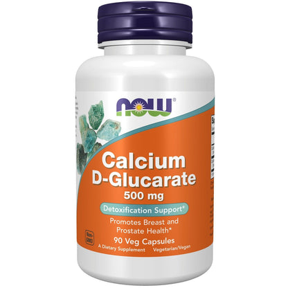 NOW Foods Calcium D-Glucarate 500 Mg, 90 Veg Capsules