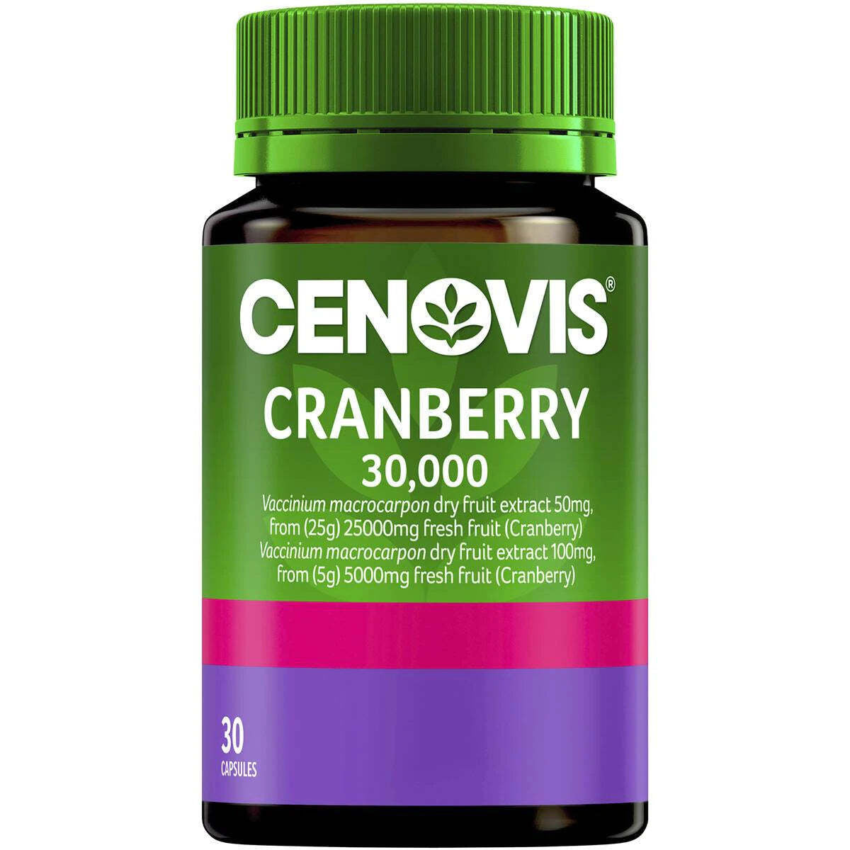 CENOVIS CRANBERRY 30,000 30 Capsules