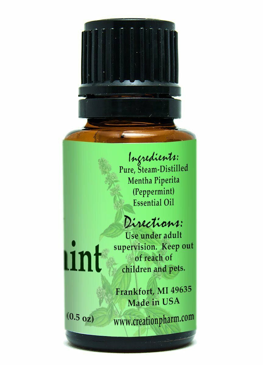 Peppermint Essential Oil 100% Pure Creation Pharm - Aceite Esencial De Menta