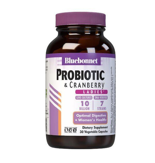 Bluebonnet Probiotic 10 Billion & Cranberry Ladies 30 Vegcap