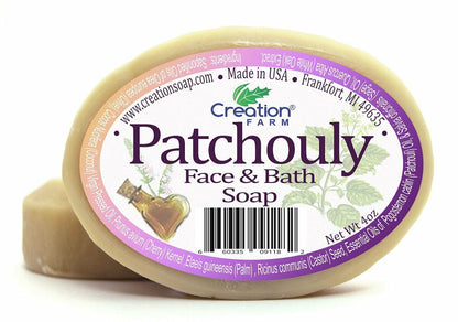 Patchouli Face & Bath Pure Botanical Soap 8 Oz (Two 4 Oz Bar Pack)