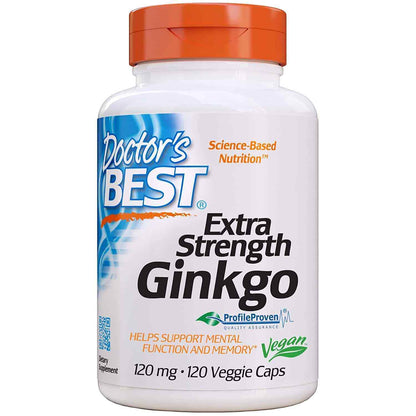 Doctor'S Best Extra Strength Ginkgo 120Mg (Ginkgo Biloba) 120 / 360 Capsules