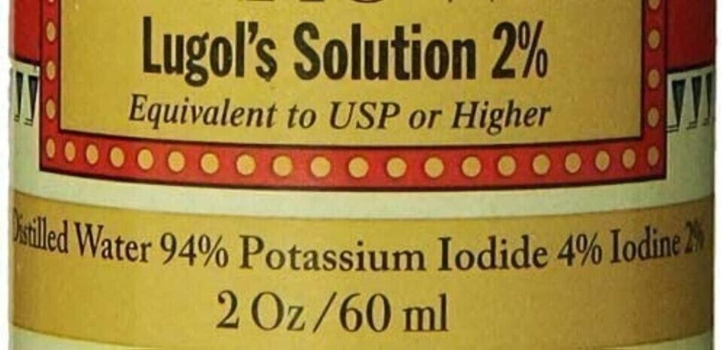 J.CROW'S® Lugol'S Solution of Iodine 2% 2Oz Single Bottle