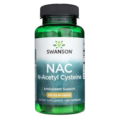 Swanson NAC N-Acetyl Cysteine 600Mg 100 Capsules