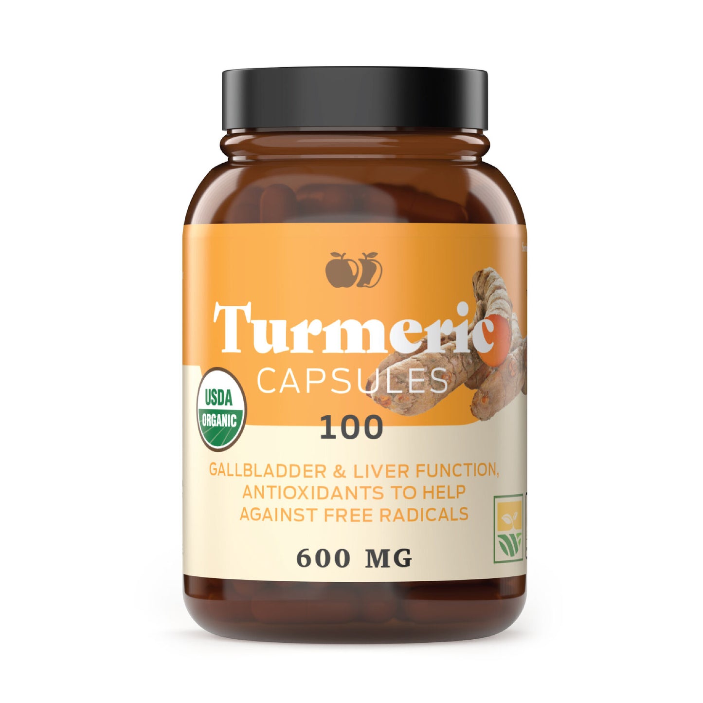 Organic Turmeric Capsules - Gallbladder, Liver, & Inflammation Supplement