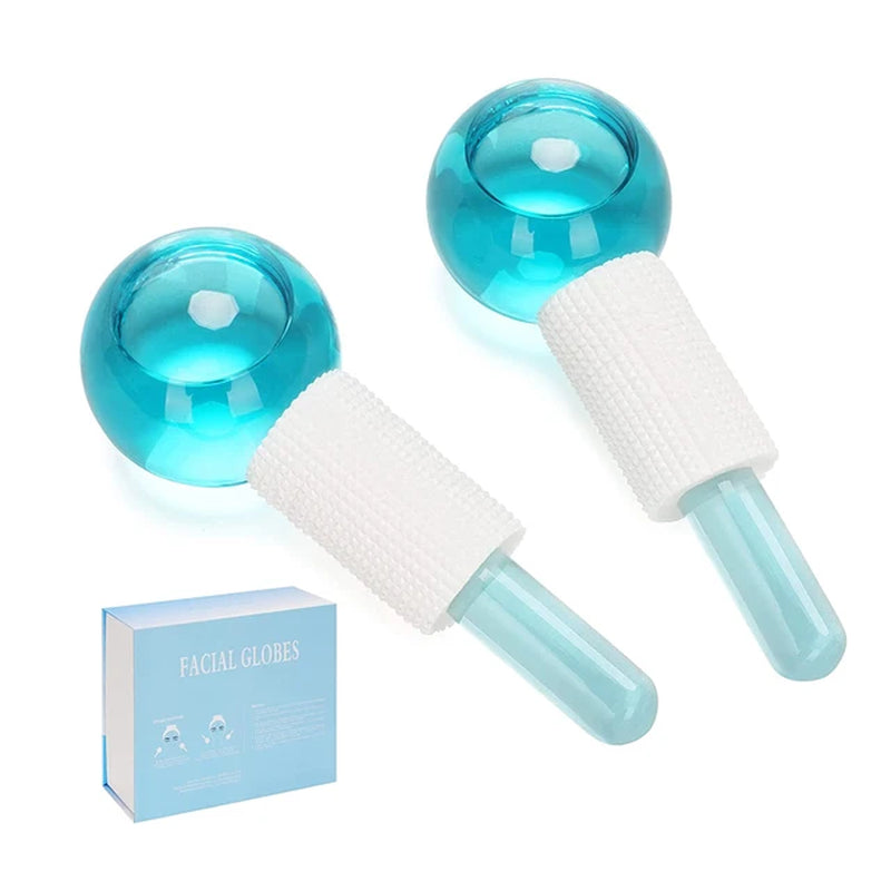 Facial Ice Globes Cryo Facial Roller for Hot & Cold Facial Massage 