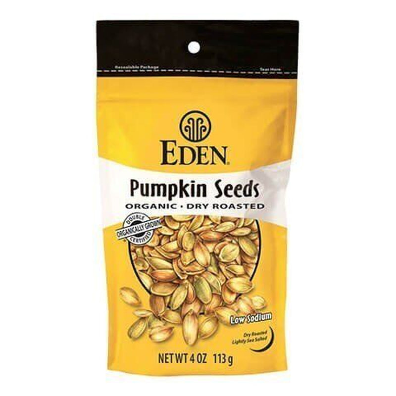 Eden Organic Organic Pumpkin Seeds Dry Roasted Salted 4 Oz Seed