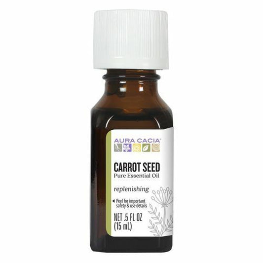 Essential Oil Carrot Seed (Daucus Carota) 0.5 Fl Oz by Aura Cacia