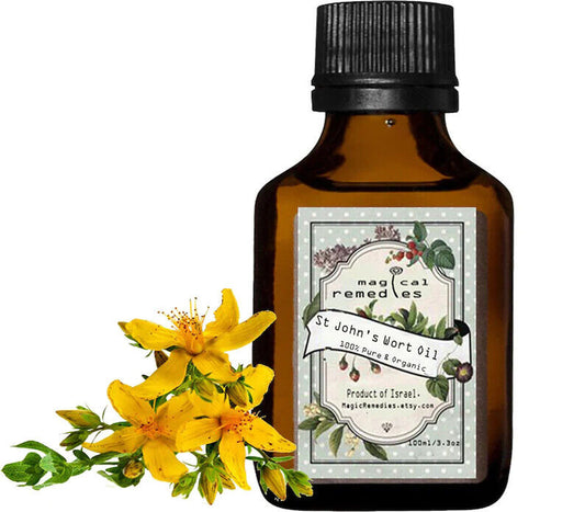 St John'S Wort Oil 100% Pure & Organic . Hypericum Perforatum Oil.