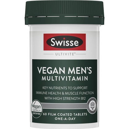 Swisse Vegan Mens Ultivite 60 Tablets