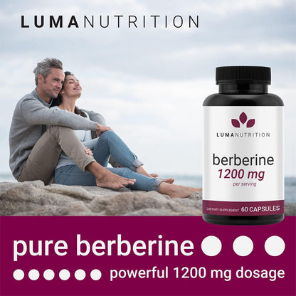 Berberine Supplement 1200 Mg per Serving Berberine HCI LUMA NUTRITION NEW