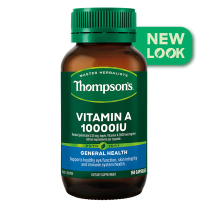 NEW Thompson'S Vitamin a 10000Iu 150 Capsules Thompsons General Health