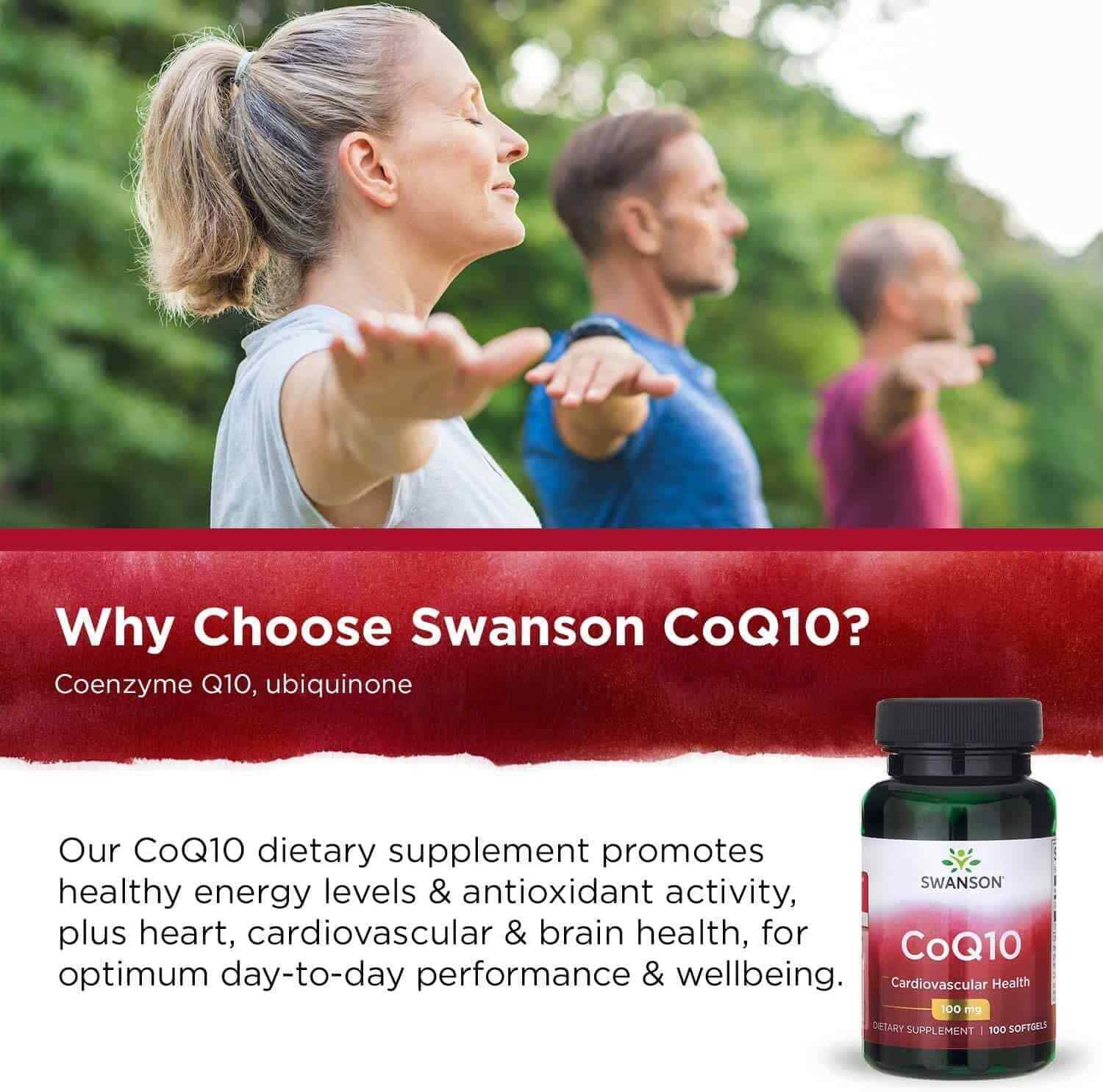 SWANSON Coq10 100Mg (Coenzyme Q10) 100 Softgels