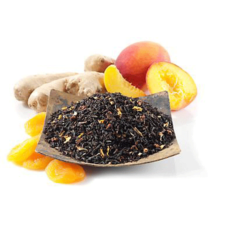 Ginger Peach Black Tea - Loose Black Tea Blend by Nature Tea