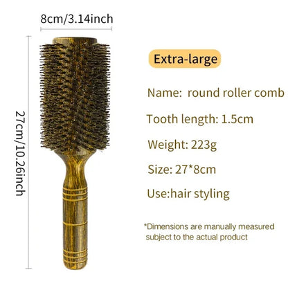 Professional Boar Bristle round Hair Brush 