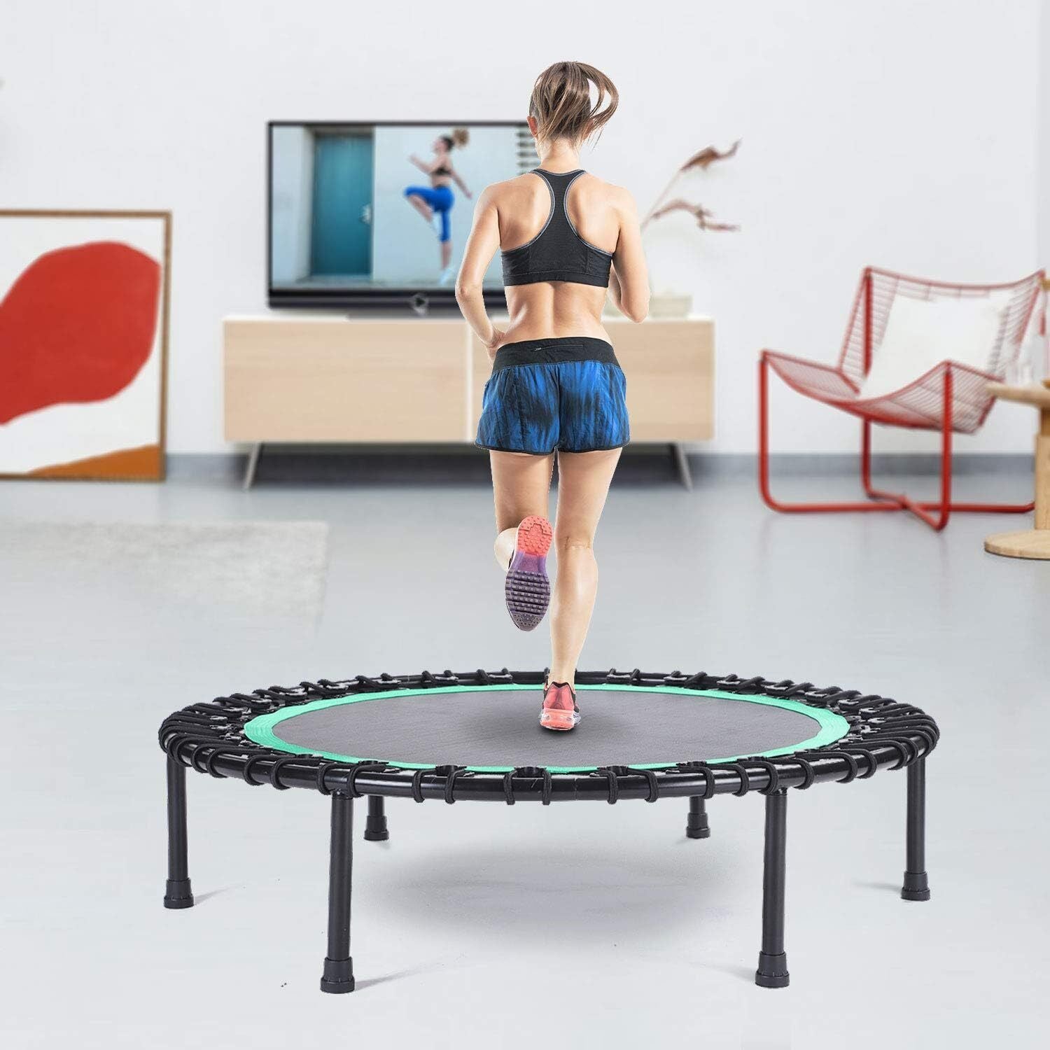 Rebounder Trampoline Bungee Rebounder (no metal springs)