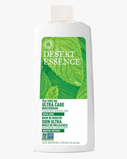 Desert Essence Mouthwash Ultra Care Tea Tree Oil Mega Mint _Delete_ Liquid