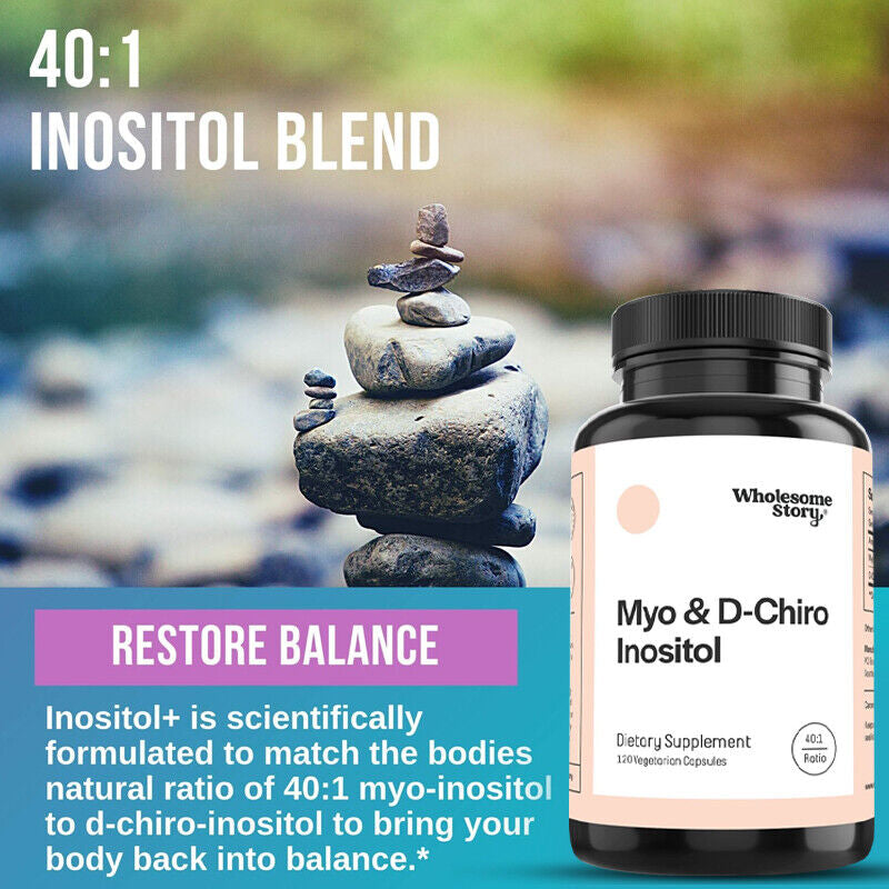 Wholesome Story Myo & D-Chiro Inositol - Equilibrio Hormonal Y Ovario Saludable