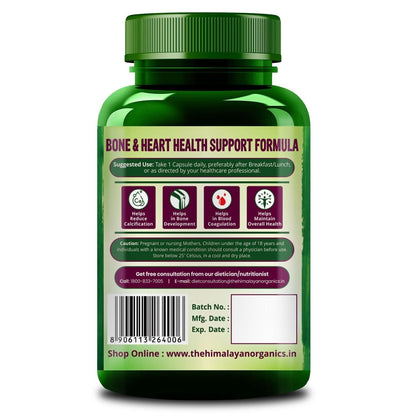 120 Veg Capsules Plant-Based Vitamin K2 Supplement Supports Stronger Health