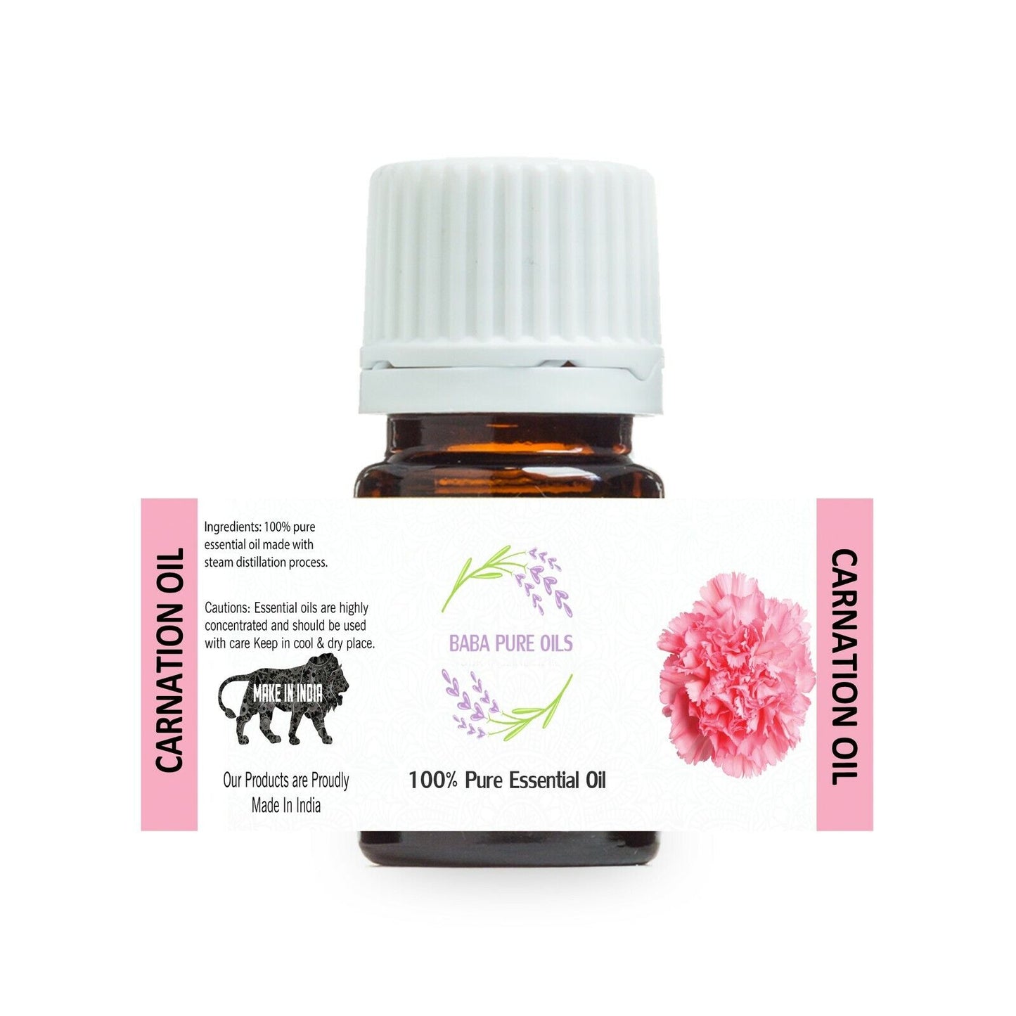 CARNATION OIL PURE NATURAL ESSENTIAL PURE ORGANIC from INDIA USD