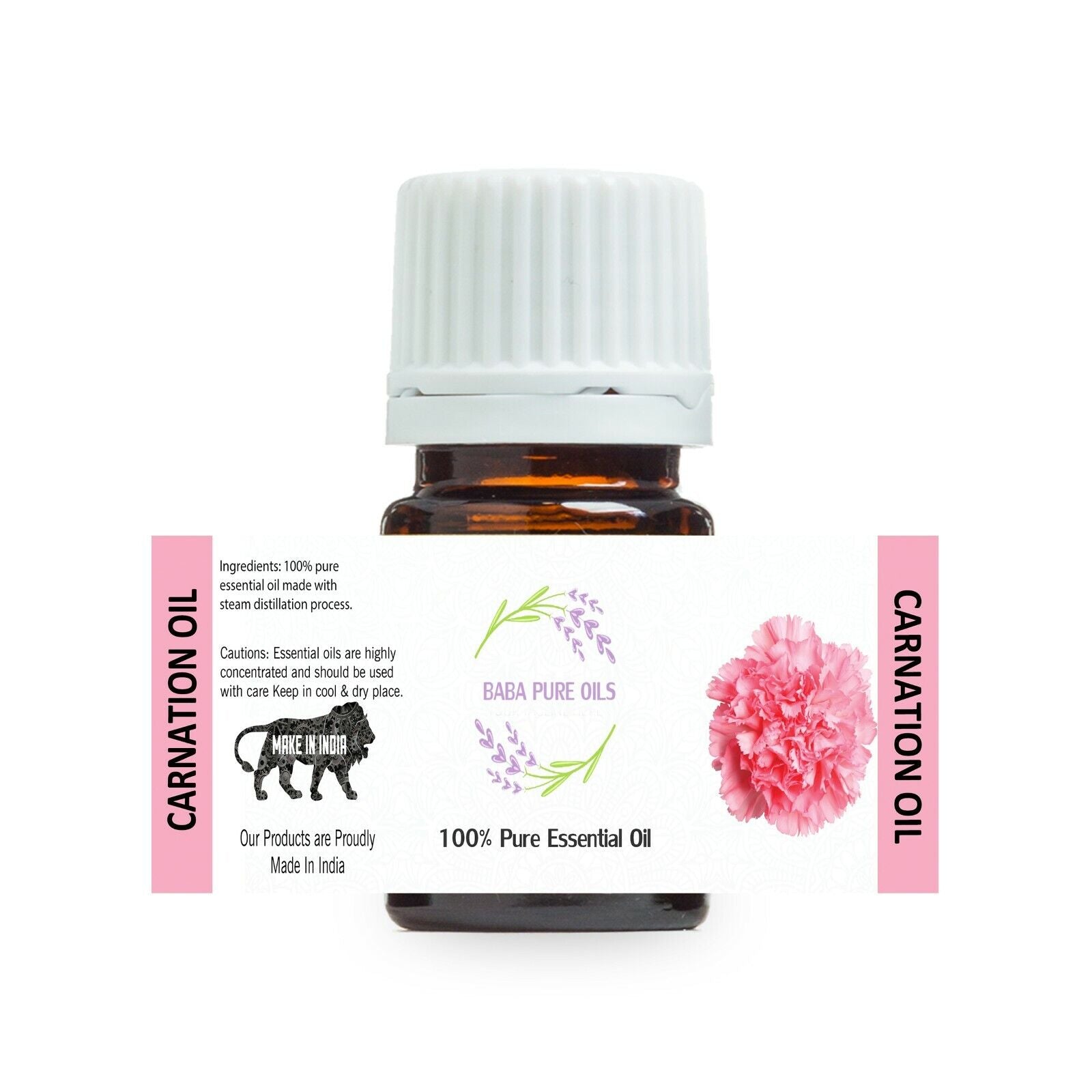 CARNATION OIL PURE NATURAL ESSENTIAL PURE ORGANIC from INDIA USD