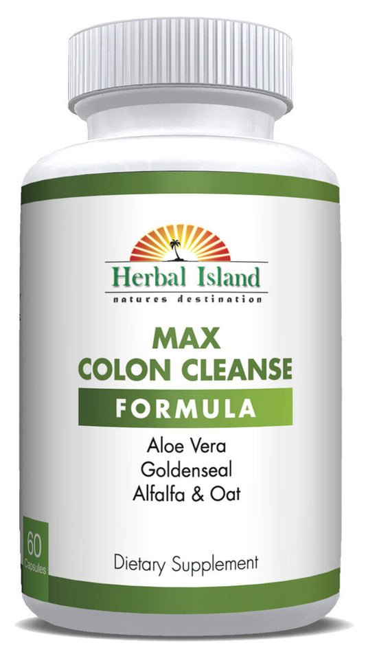 Max Colon Cleanse Formula - All Natural - 60 Capsules