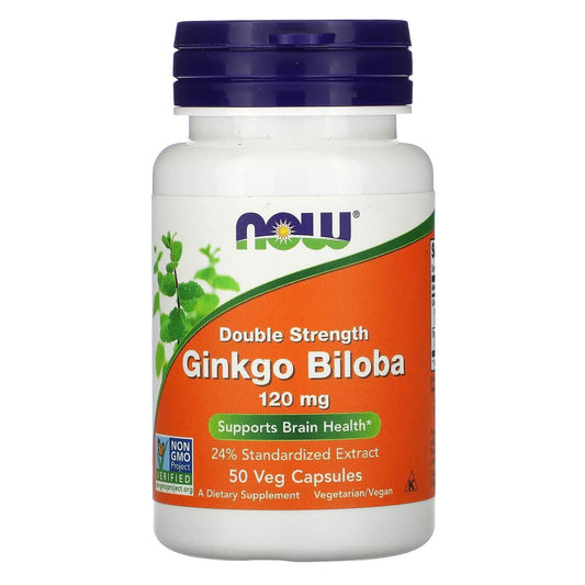 Ginkgo Biloba Double Strength 120Mg Vegetarian Capsules Brain Health