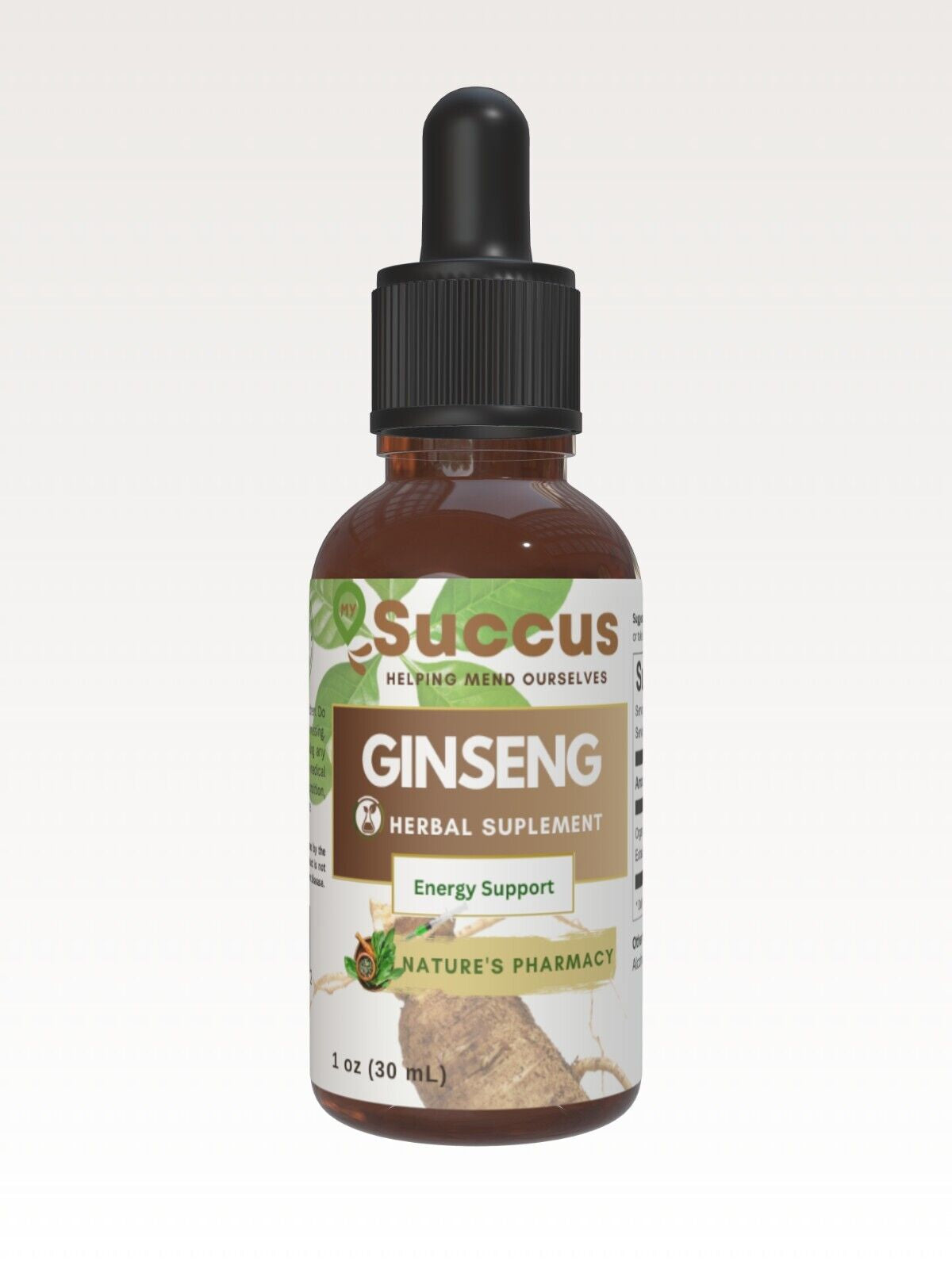 Ginseng Tincture - (Energy, Focus & Mental Clarity) - Alcohol Free