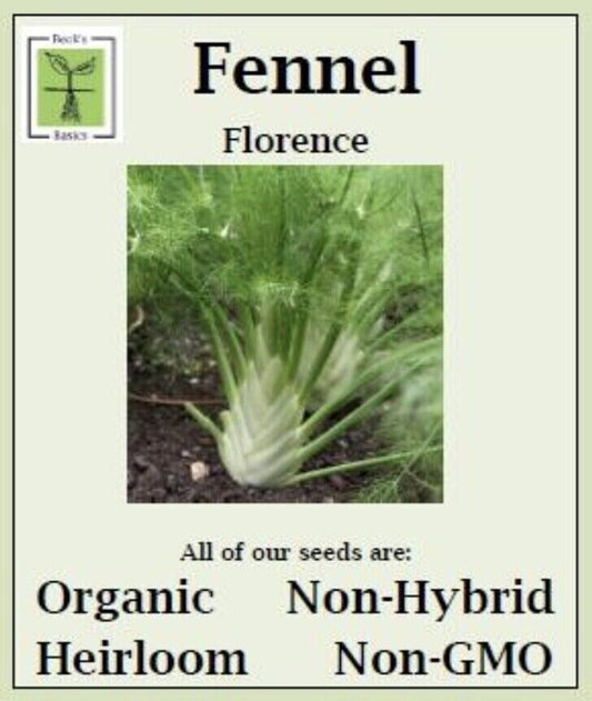 Fennel Seeds - ORGANIC, NON-GMO, NON-HYRID, HEIRLOOM SEEDS