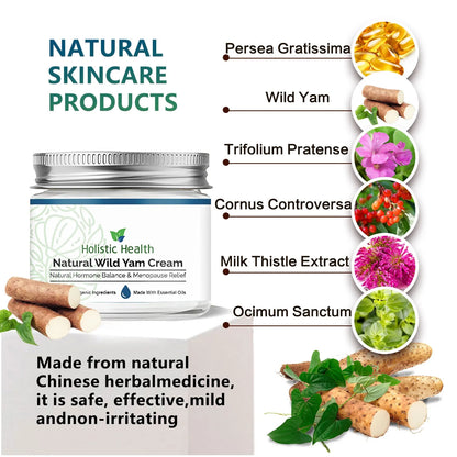 Wild Yam Balancing Hormones Cream Natural Organic Yam Facial Firming and Aging Moisturizing Lifting and Firming Skin Cream